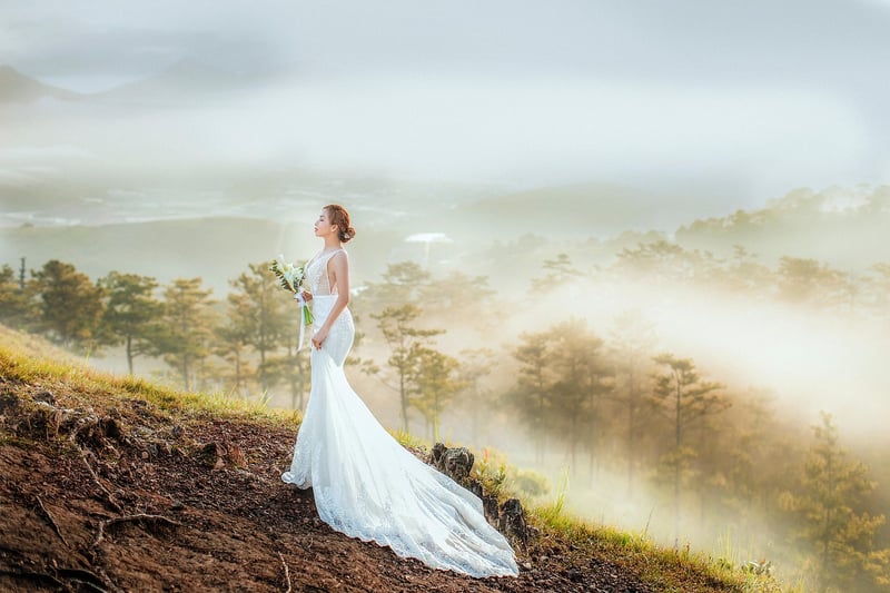 Bride in traditional attire